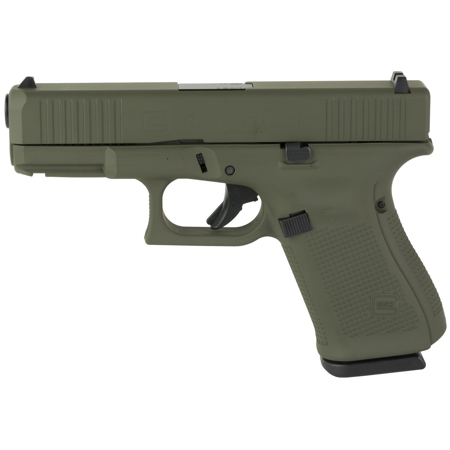 Glock 19 Gen5 9mm 15rd, Color: Od Green