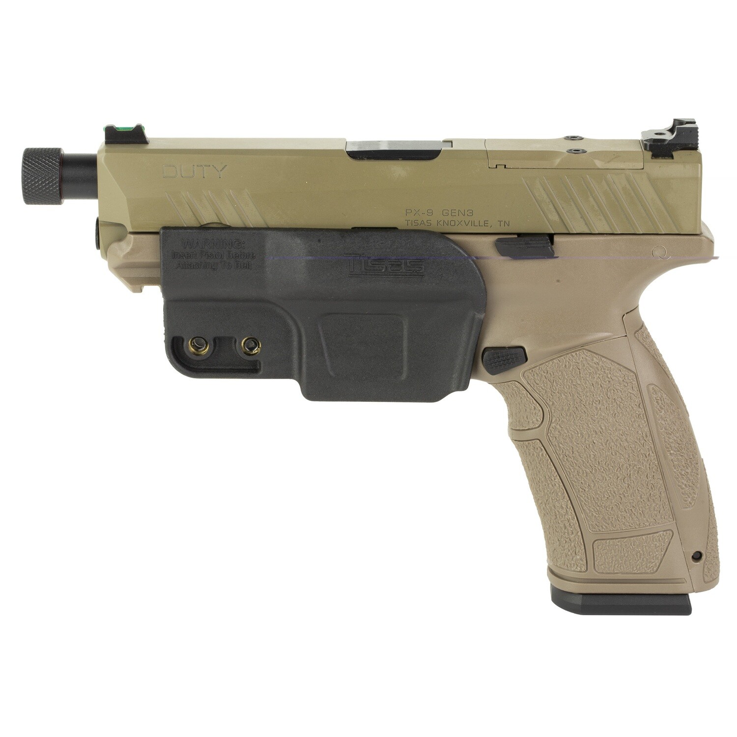 Sds Px-9g3 Dty 9mm 4.69" Tb, Capacity: 20 rounds, Color/Finish: Flat Dark earth