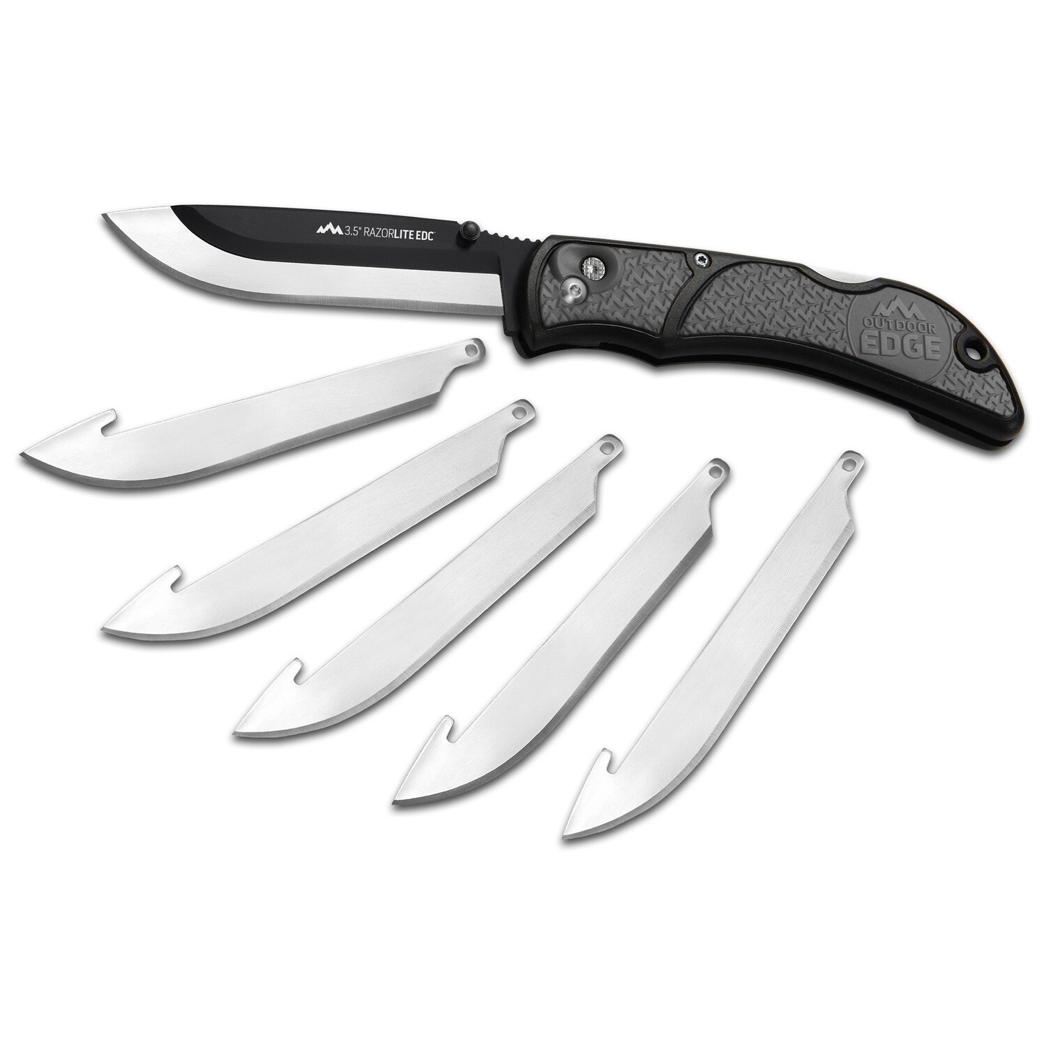 Od Edge Razor-edc Lt 3.5" 6 Blds, Color/Finish: Grey