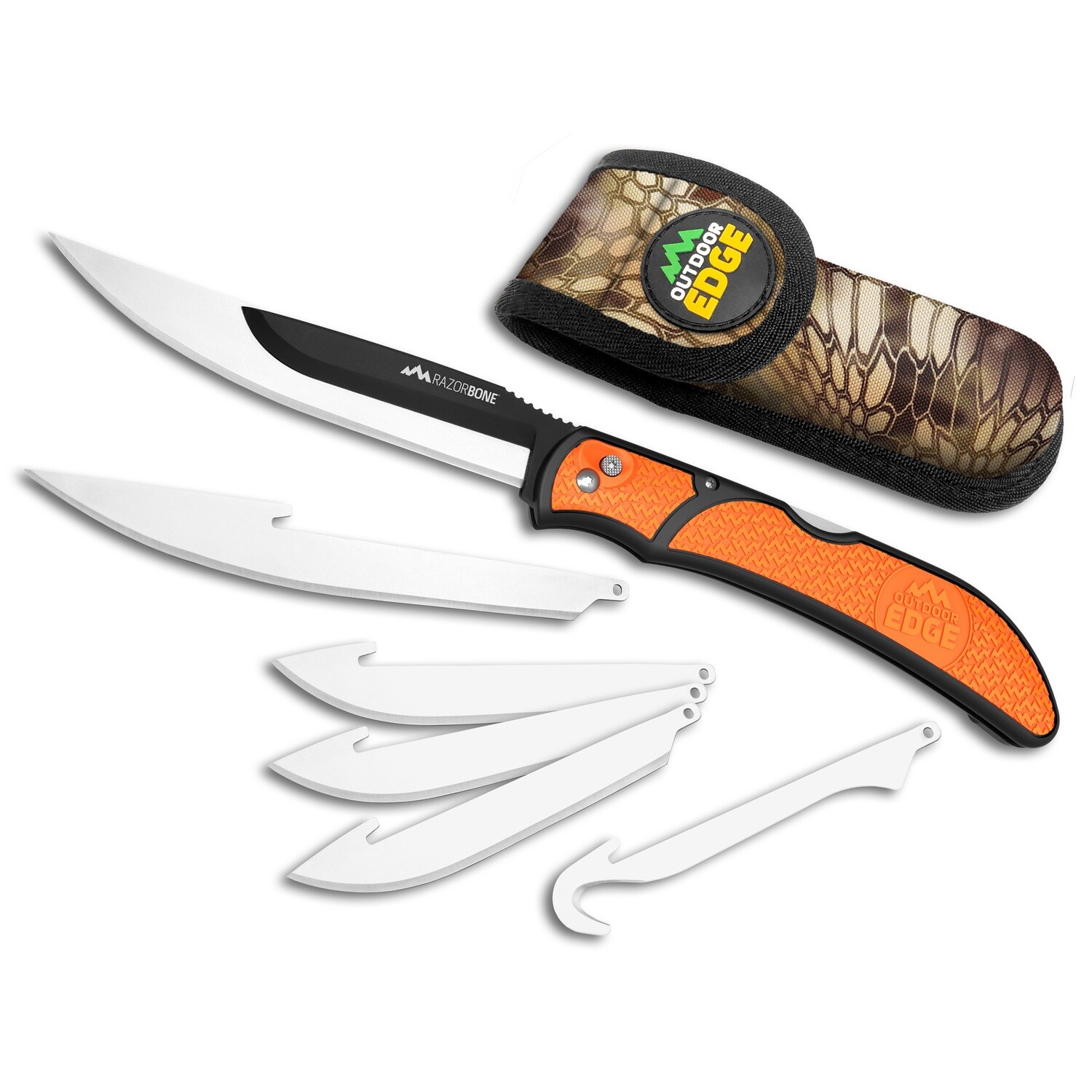 Od Edge Razor-bone 6 Blade Set, Color/Finish: Orange