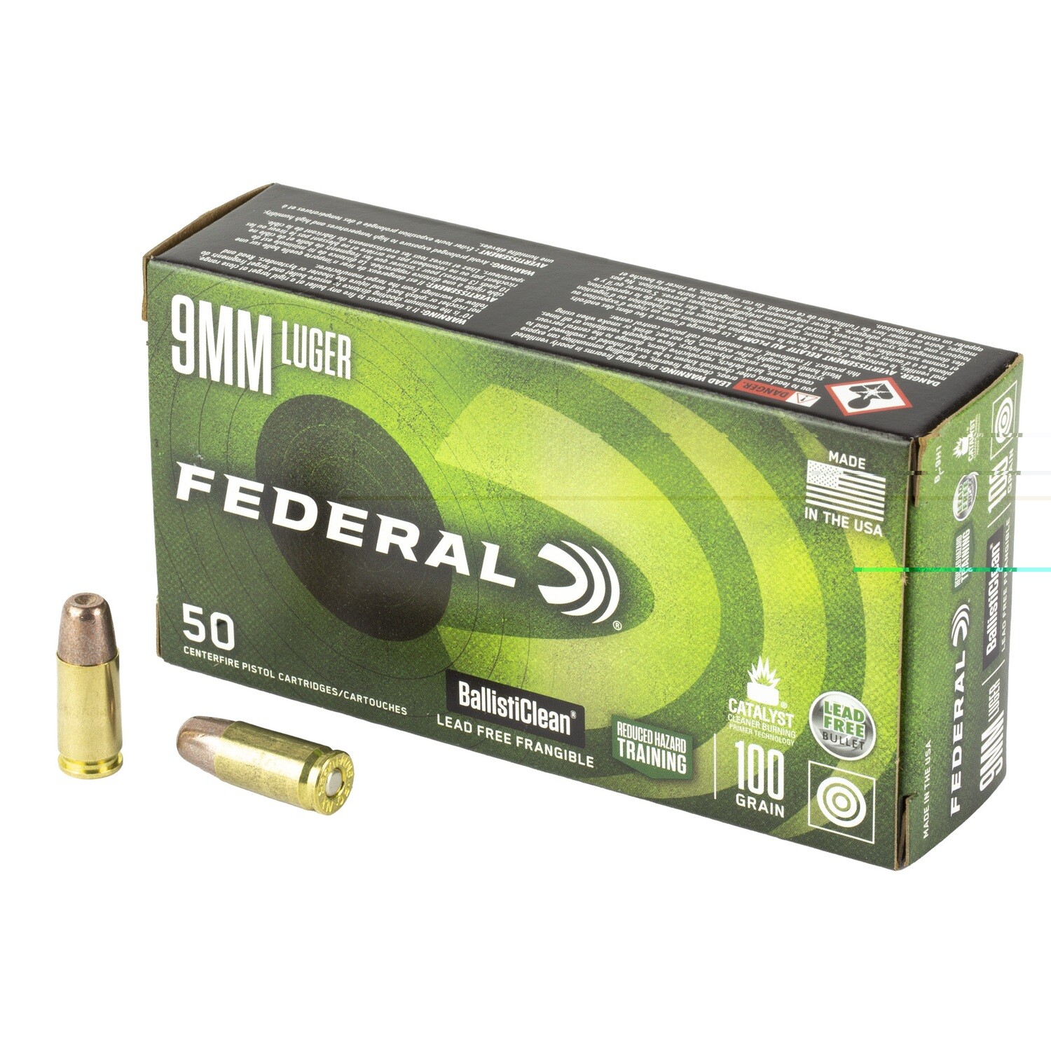 Fed Ballisticlean 9mm 100gr 50/1000