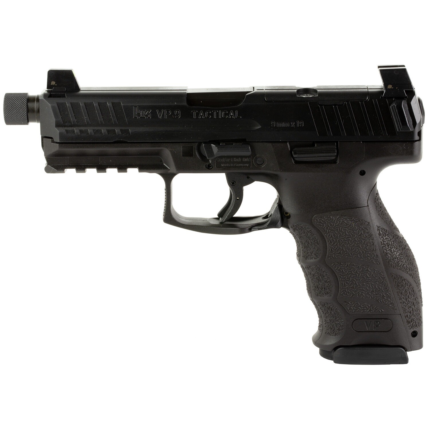 Hk Vp9 Tac Or 9mm 4.7" Ns Blk, Capacity: 17 rounds