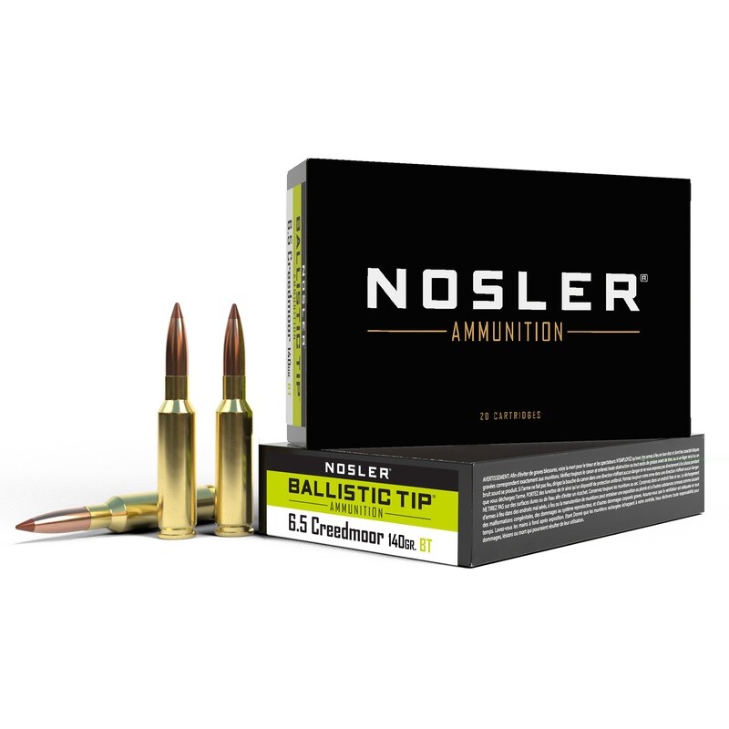 Nosler 6.5 Creedmoor 140gr Bt 20/180 Nosler 6.5 Creedmoor 140gr Bt 20/180