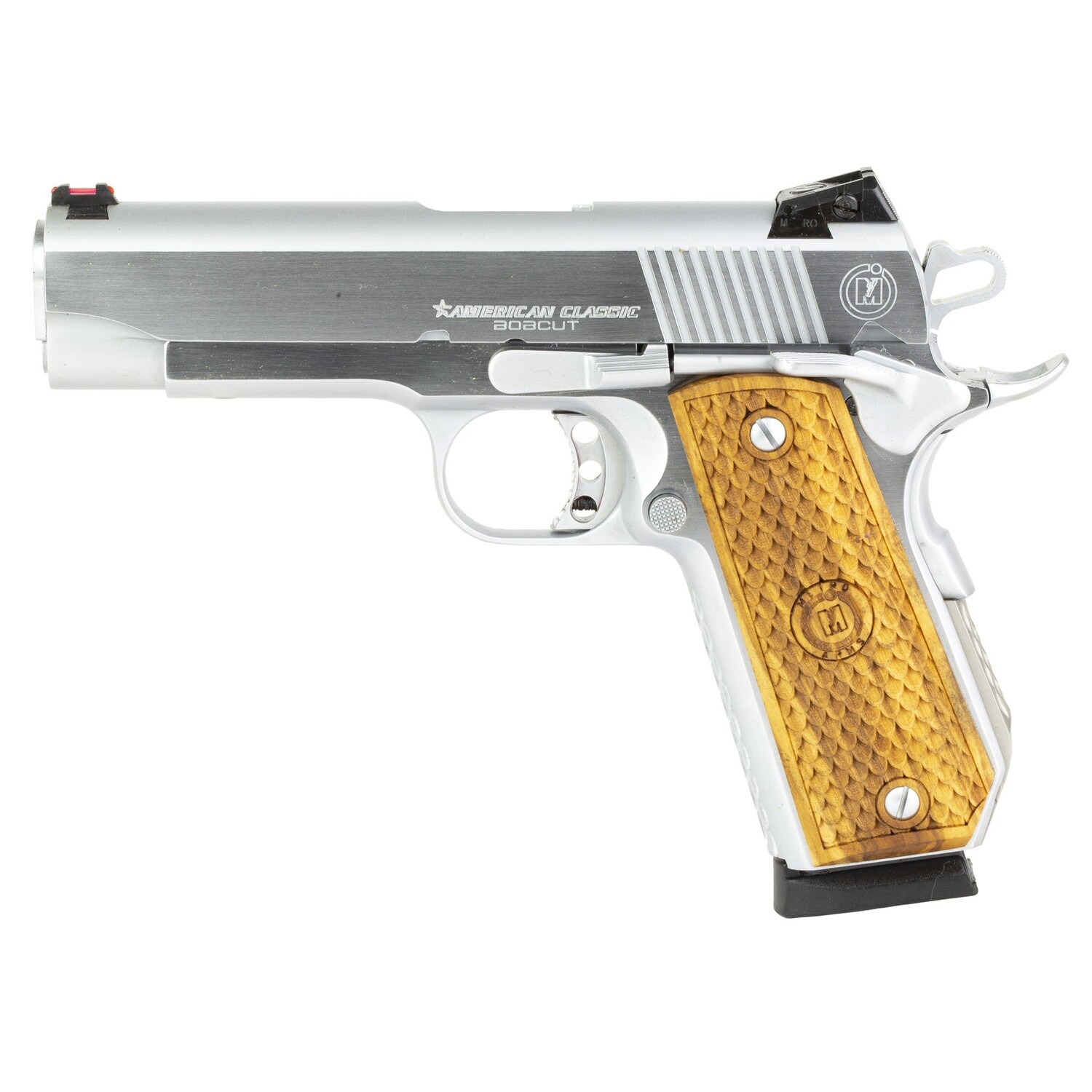 Amer Clsc Bobcut 45acp 8rd, Color/Finish: Chromium
