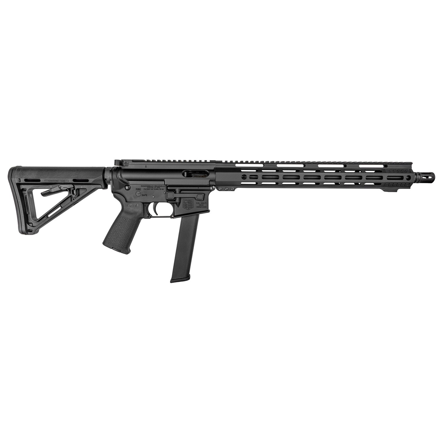 Dbf Db9r 9mm 16" 32rd Mlok Blk
