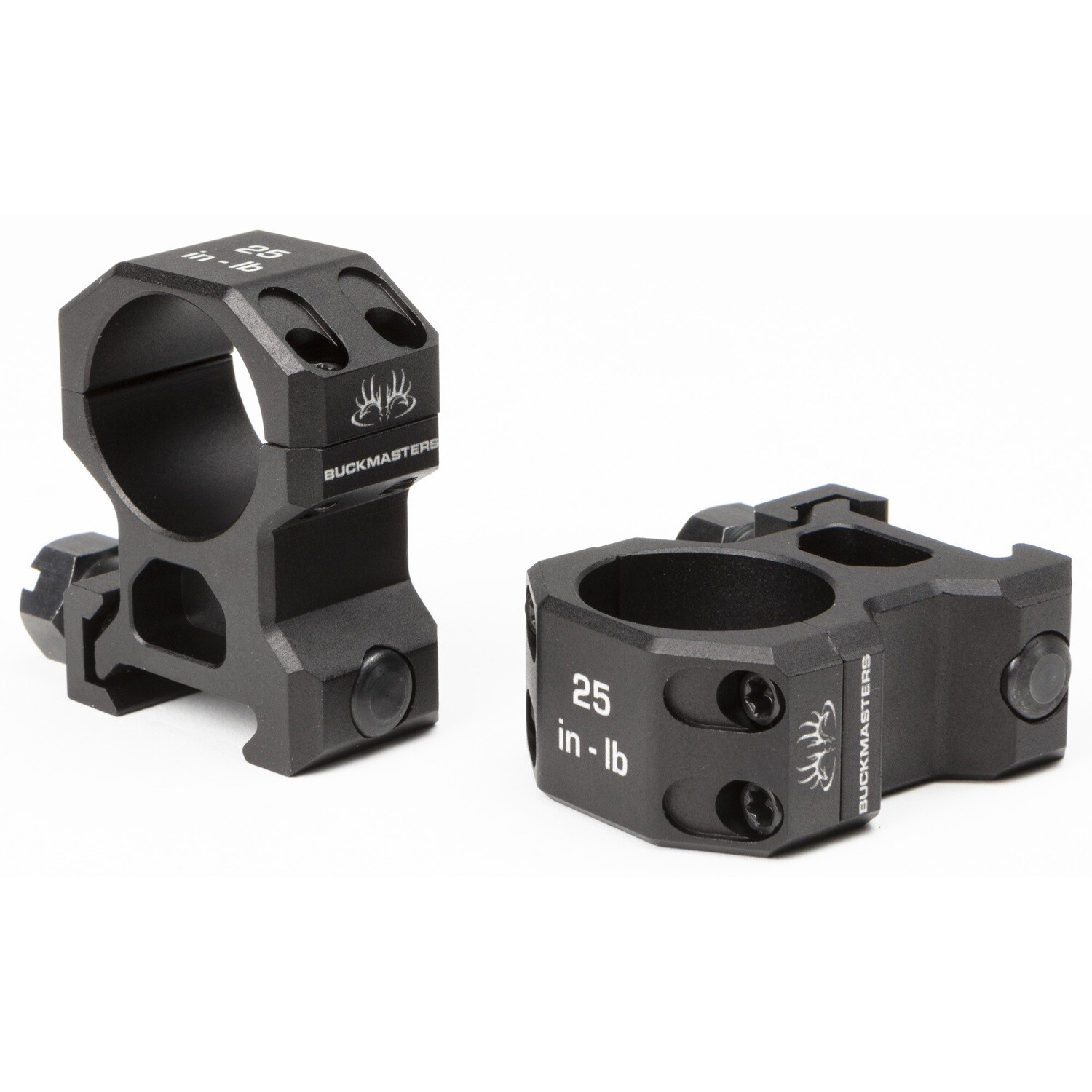Sig Buckmstrs Rings 1" Alum Blk, Size: 1" High