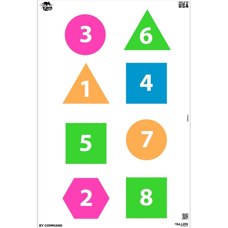 Allen Ez Aim 12 Allen Ez Aim 12"x18" Fun Group 8pk