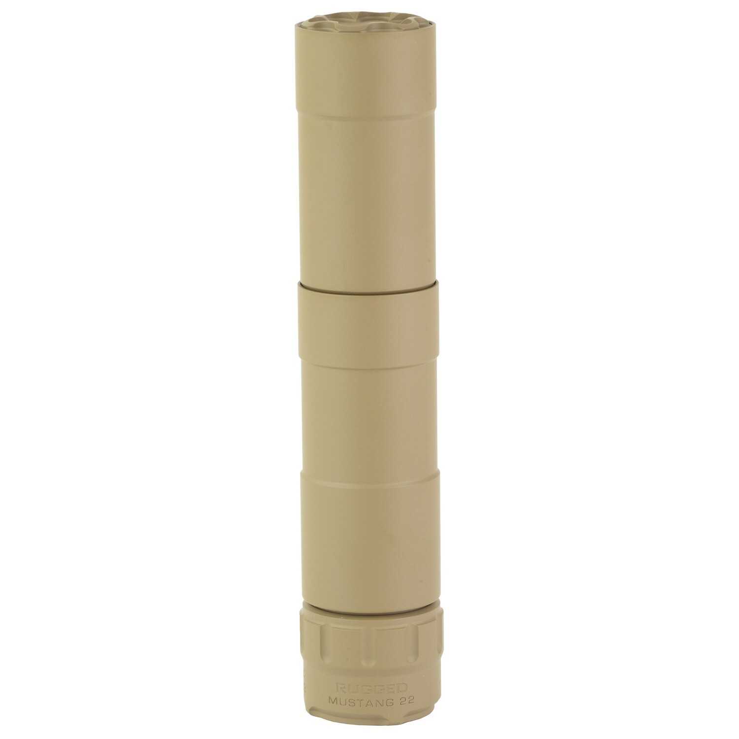 Rugged Mustang 22 Suppressor, Color/Finish: Flat dark earth