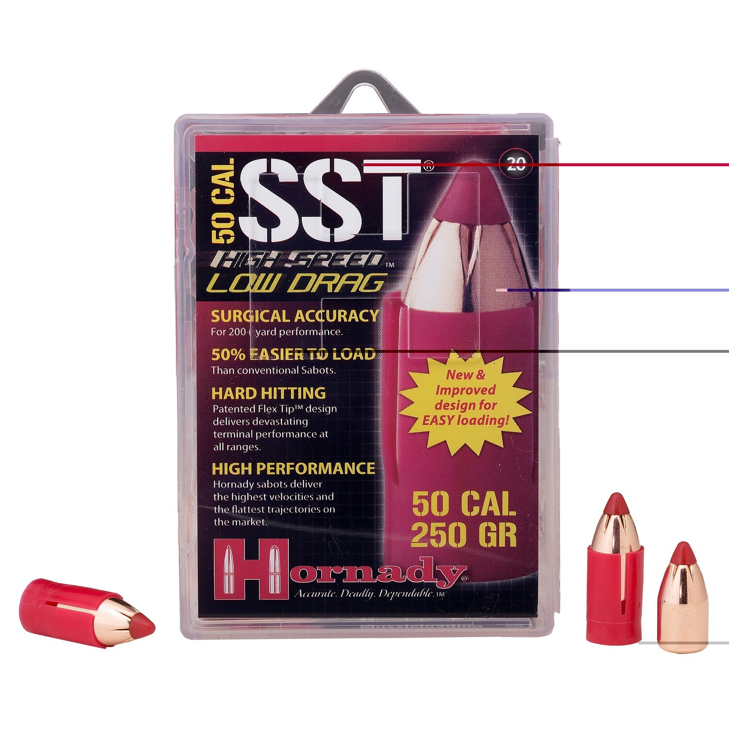 Hrndy Sabot Sst 50cal 20/200, Bullet Weight: 250 grain