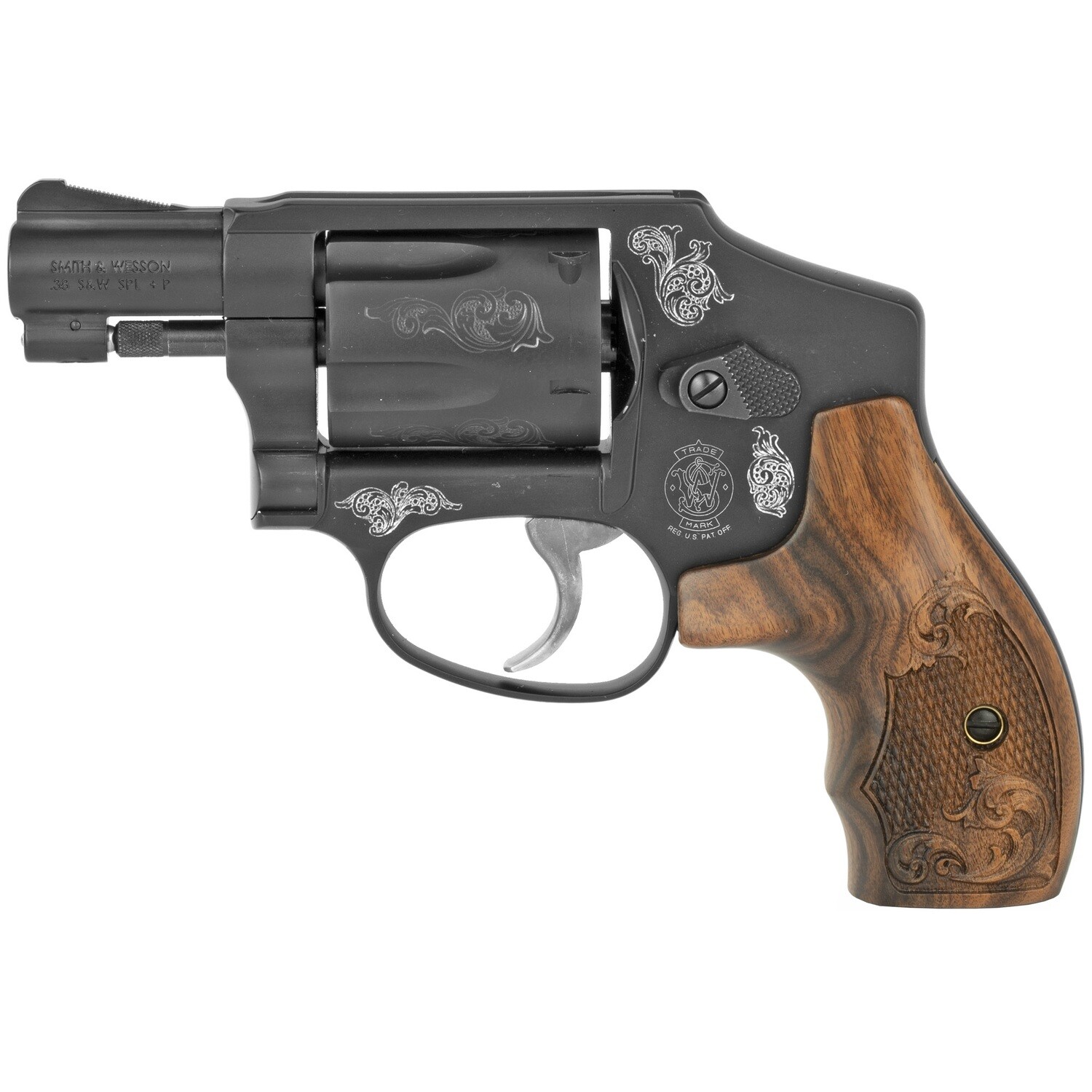 S&w 442 38spl+p 1.875" 5rd Bl Engrvg