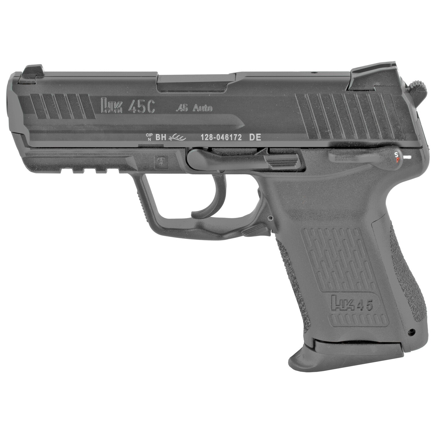 Hk 45c 45acp 3.94" 8rd Blk V1 Da/sa