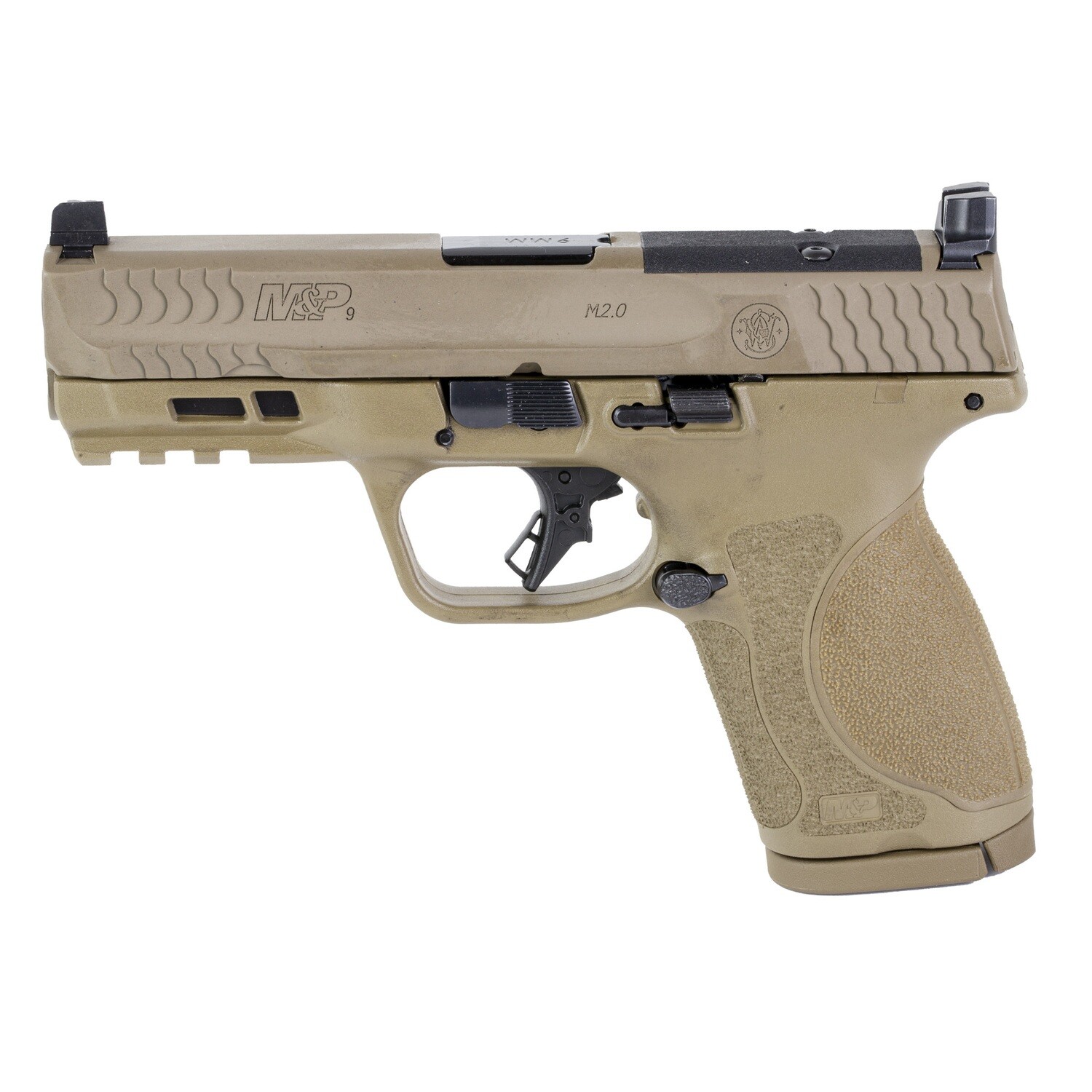 S&w M&p M2.0 9mm 4" 15rd Nts Or Fde