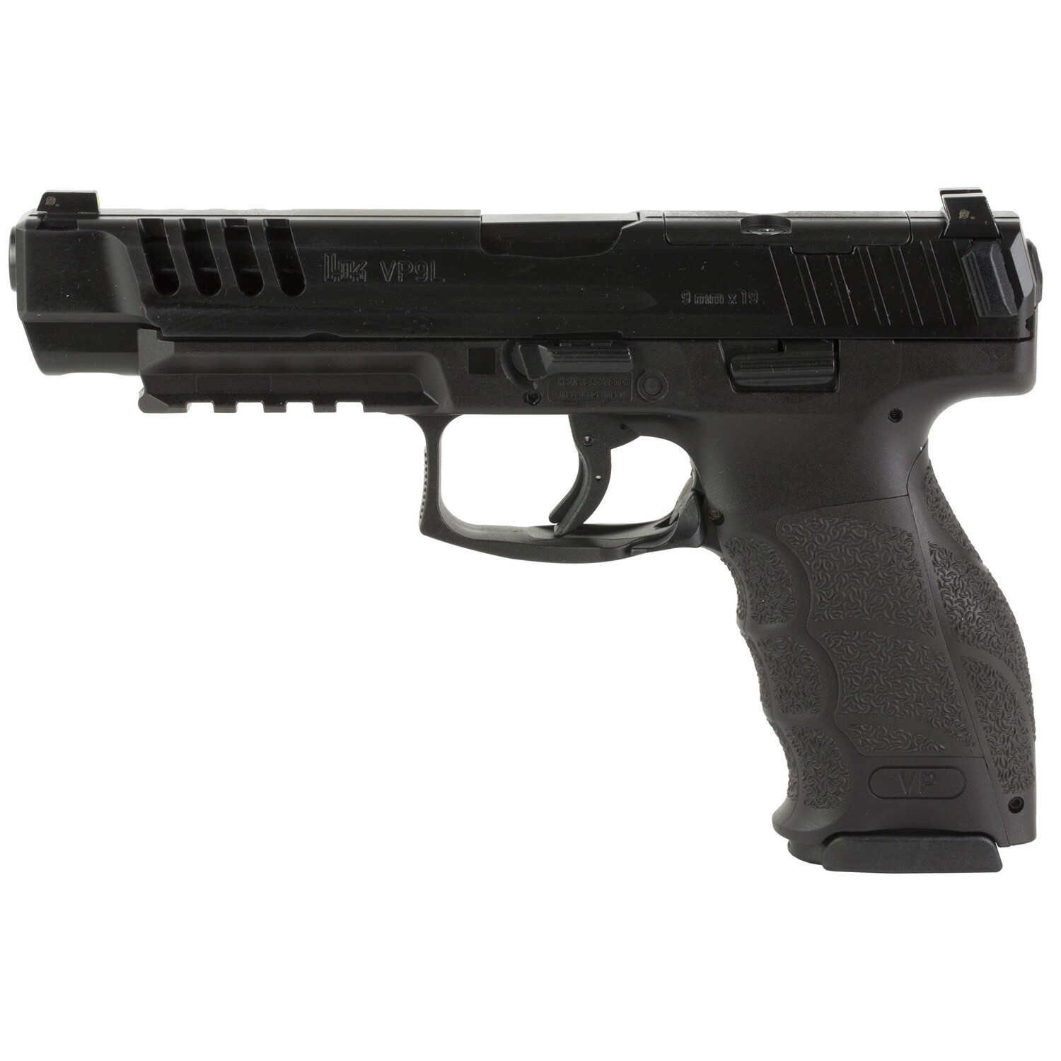 Hk Vp9l Or 9mm 5" 3-10rd Blk Ns