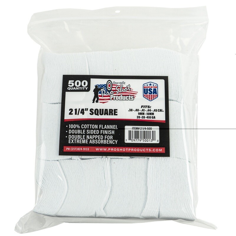 Pro-shot Patch .38-.45cal 2 1/4 Pro-shot Patch .38-.45cal 2 1/4" 500