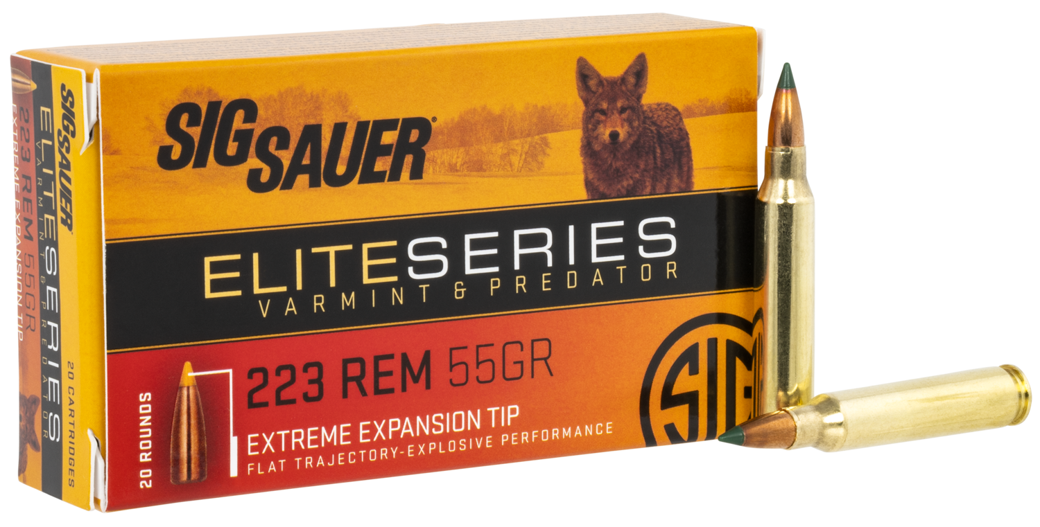 Sig Sauer Elite Hunting, Sig E223v220       Elite H V&p 223   55 Gr   20/10