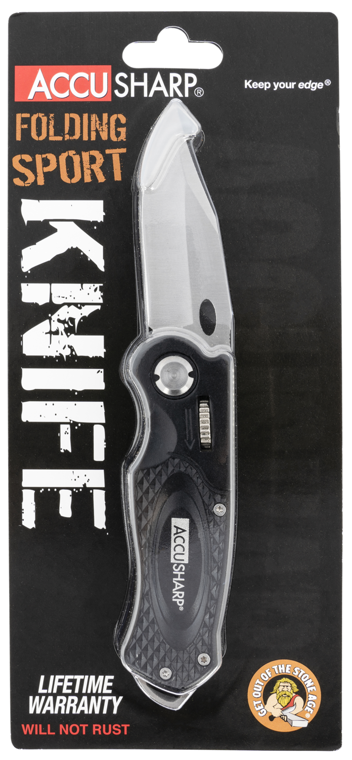 Accusharp Sport, Fpi 703c  Accusharp Folding Sport Knife Black