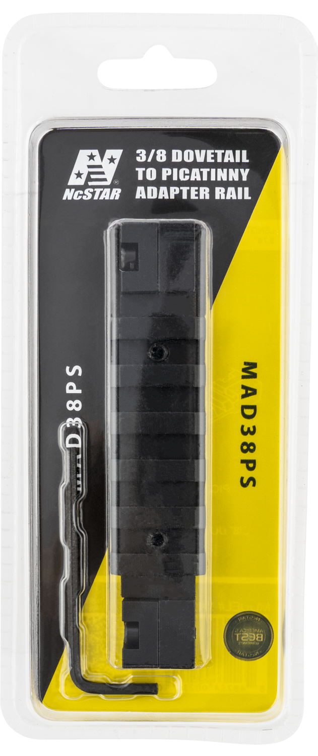 Ncstar Adapter, Nc Mad38ps       3/8 Dovetail To Pict Rail Adapt
