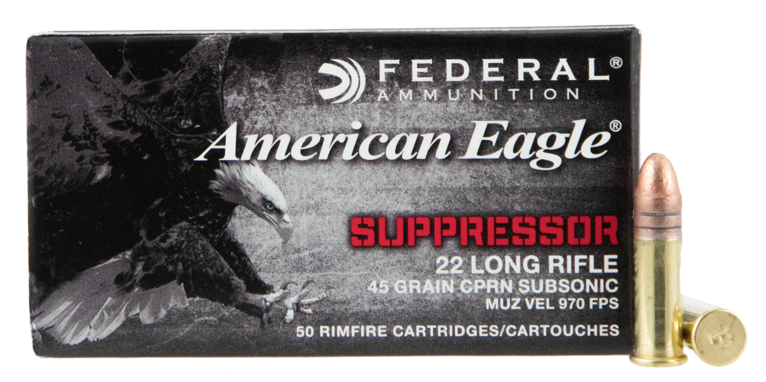 Federal American Eagle, Fed Ae22sup1   22lr 45 Sup Cop              50/100