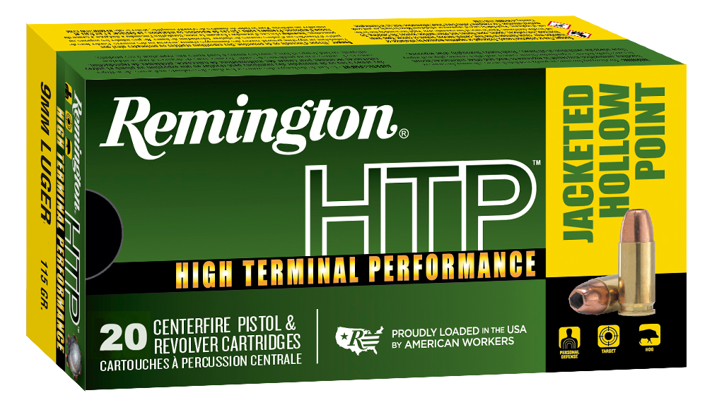 Remington Ammunition Htp, Rem 28288 Rtp9mm1a   Htp 9mm       115jhp    20/25