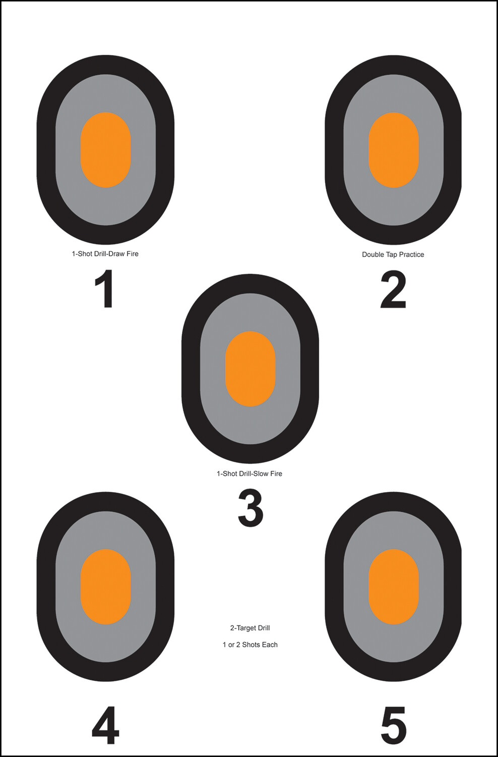 Action Target Inc Bullseye, Action 530oc100       Cntr-5 Bllsy Target   100 Bx