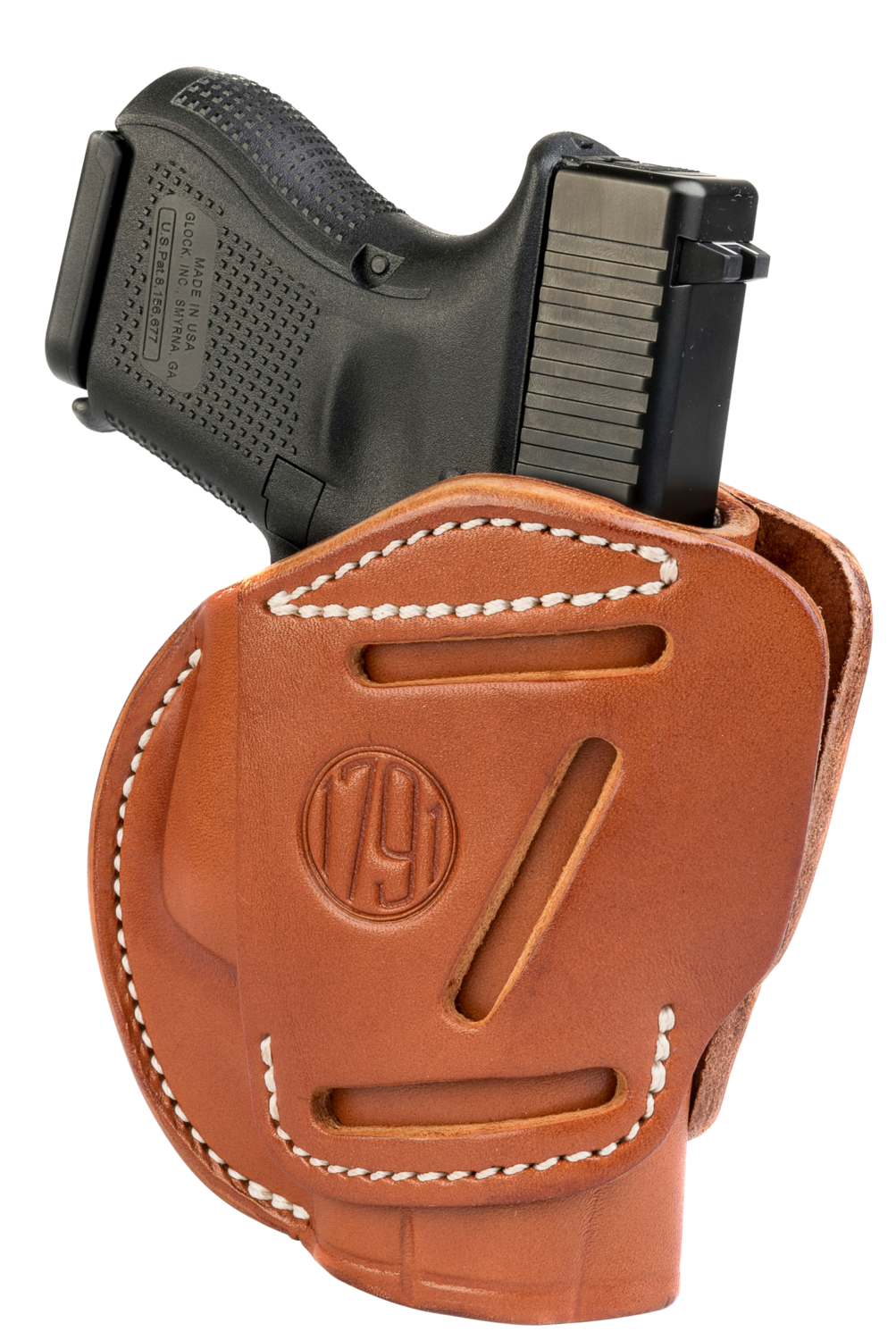 1791 Gunleather 3-way, 1791 3wh-3-cbr-a      3way Owb Glk26/lc9/shld  Brn