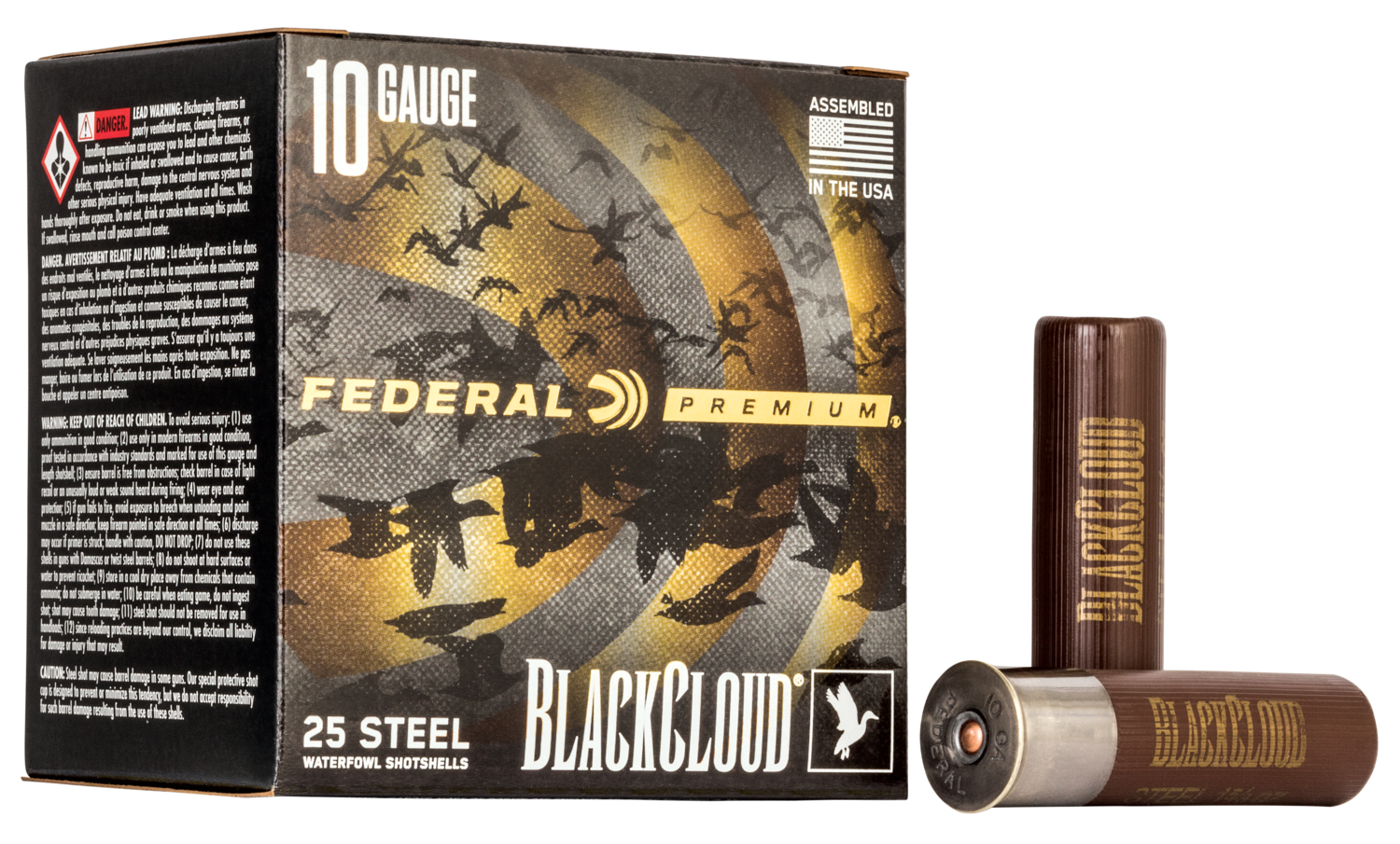 Federal Premium, Fed Pwbx107bb     Blkcld 10 3.5 1-5/8        25/10