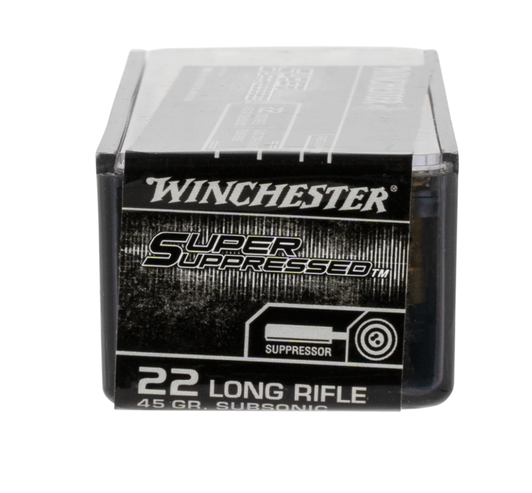 Winchester Ammo Super Suppressed, Win Sup22lr     22lr   45 Lrn               100/20