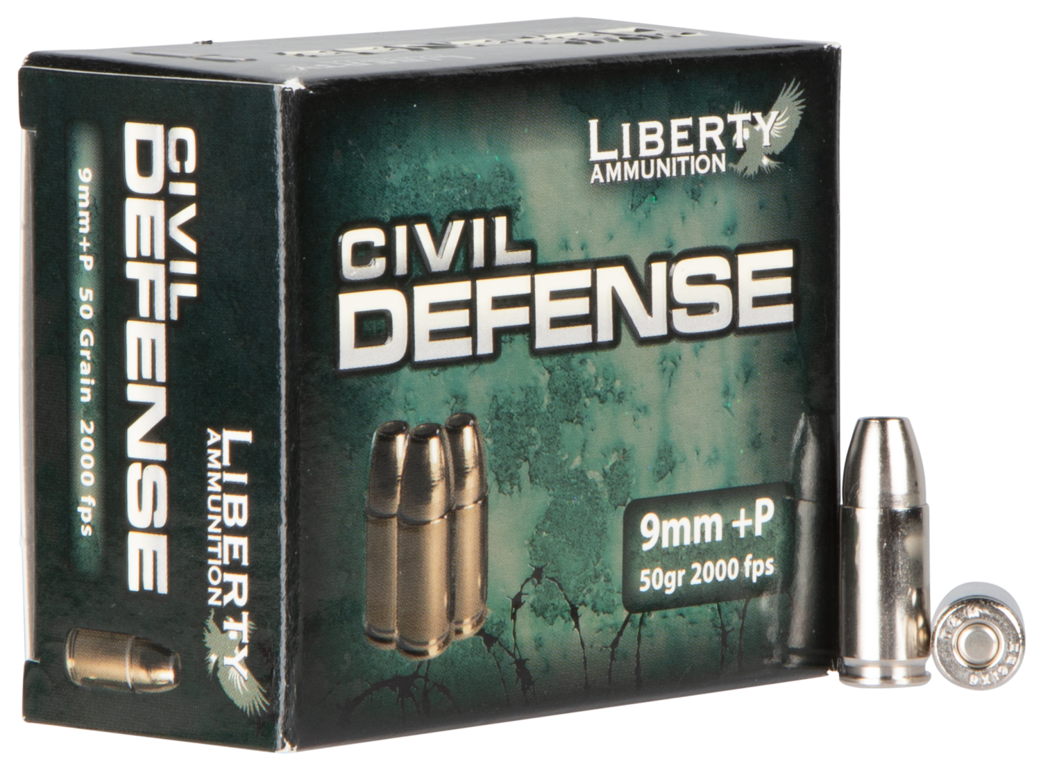 Liberty Ammunition Civil Defense, Liberty La-cd-09-014   9+p  50gr             20/50