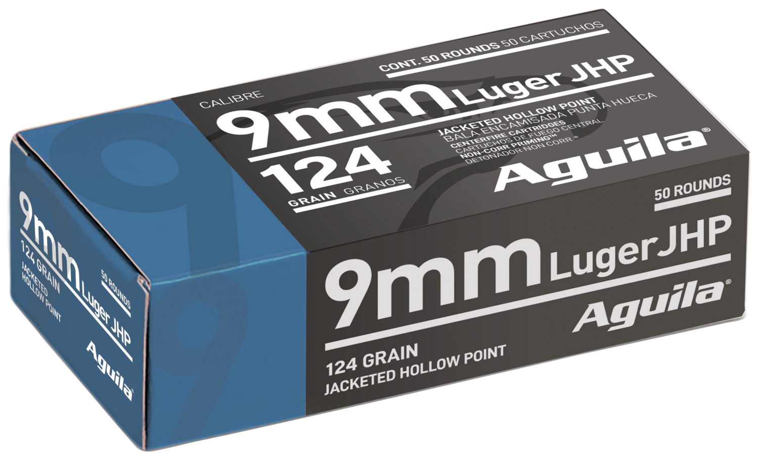 Aguila Personal Defense, Aguila 1e092125      9mm      124jhp         50/10