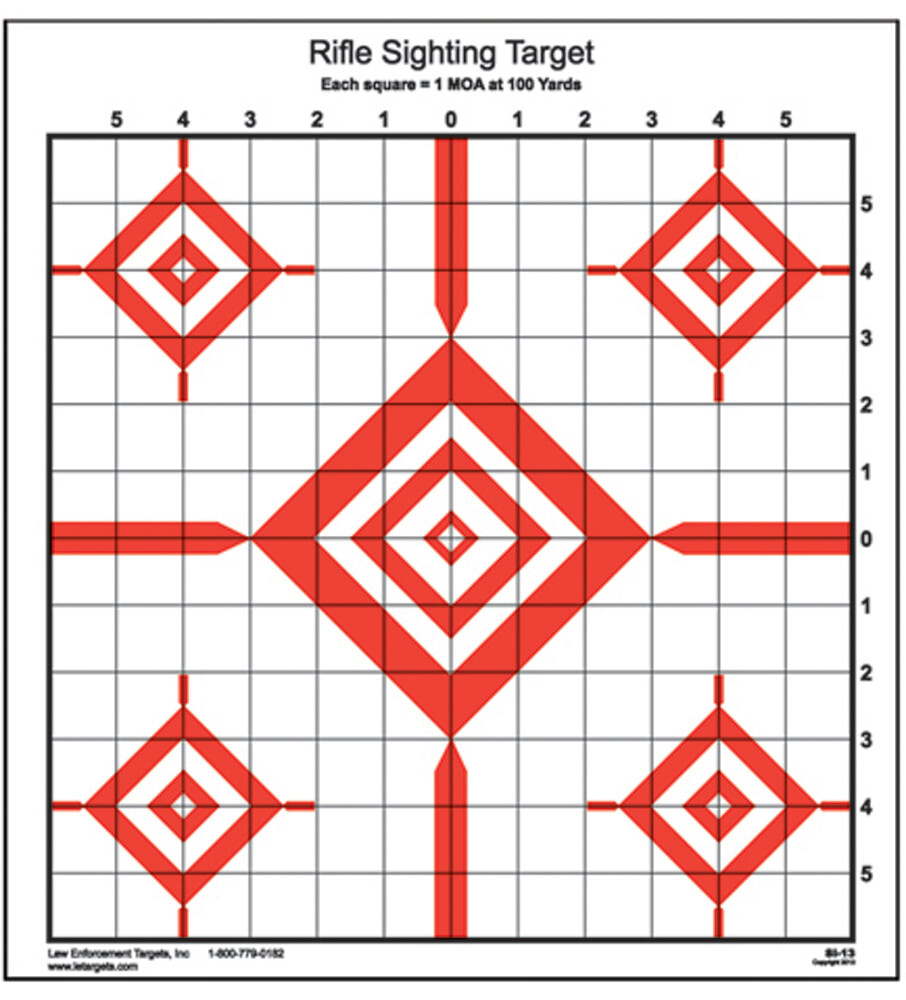 Action Target Inc Sighting, Action Si13100        Rfl Sighting Target    100bx