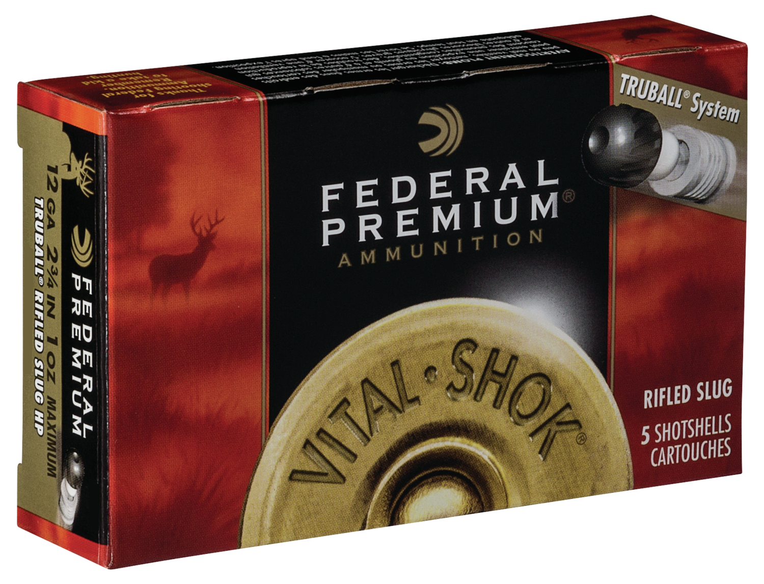 Federal Premium, Fed Pb127dprs Vtlshk  12     Rfl Slug         5/50