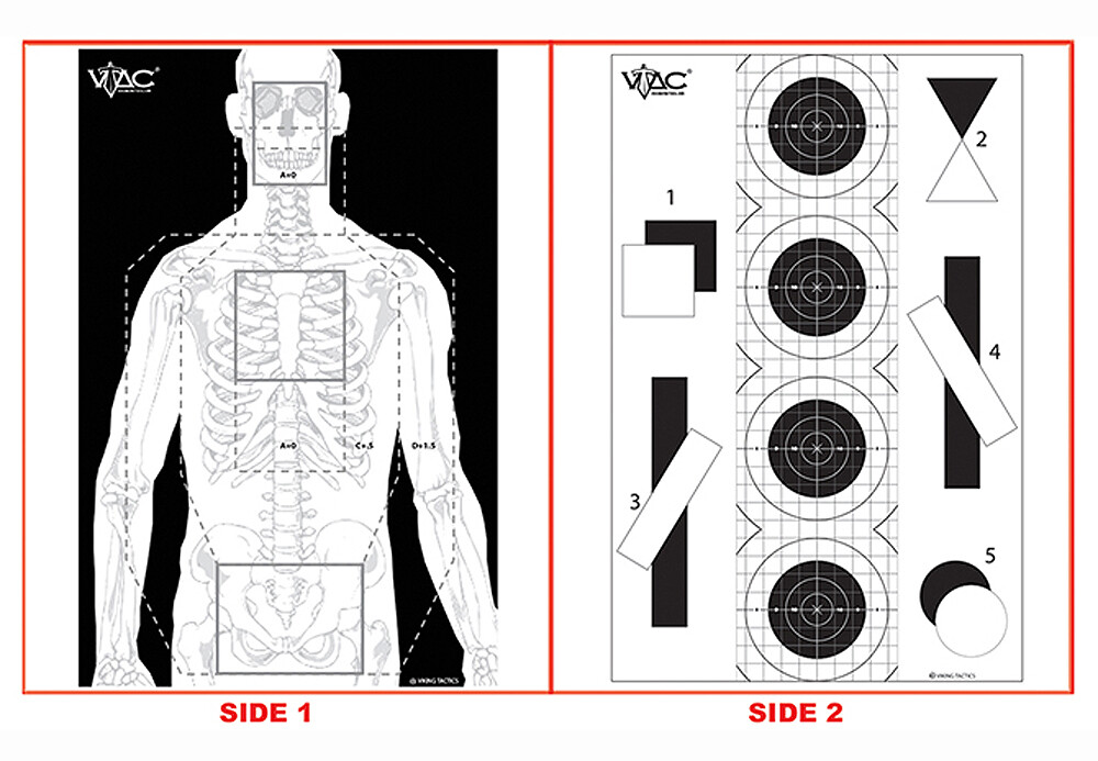 Action Target Inc Sighting, Action Vtacp100       2side Trgt Tacticl    100 Bx