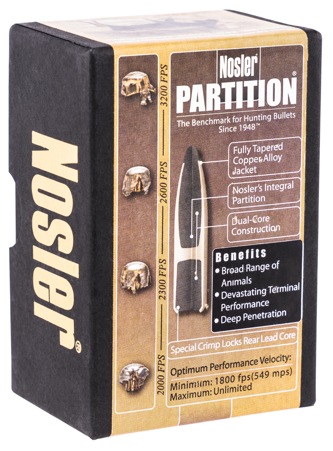 Nosler Partition, Nos 16320 Partition  6.5 125 Sptzr  50