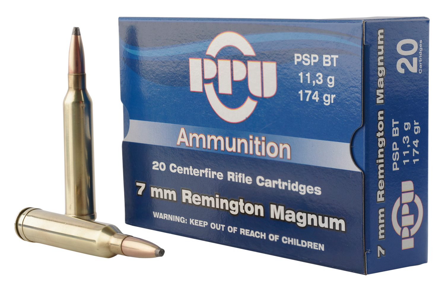 Ppu Standard Rifle, Ppu Pp7rm2      7mmmg       174 Psp          20/10