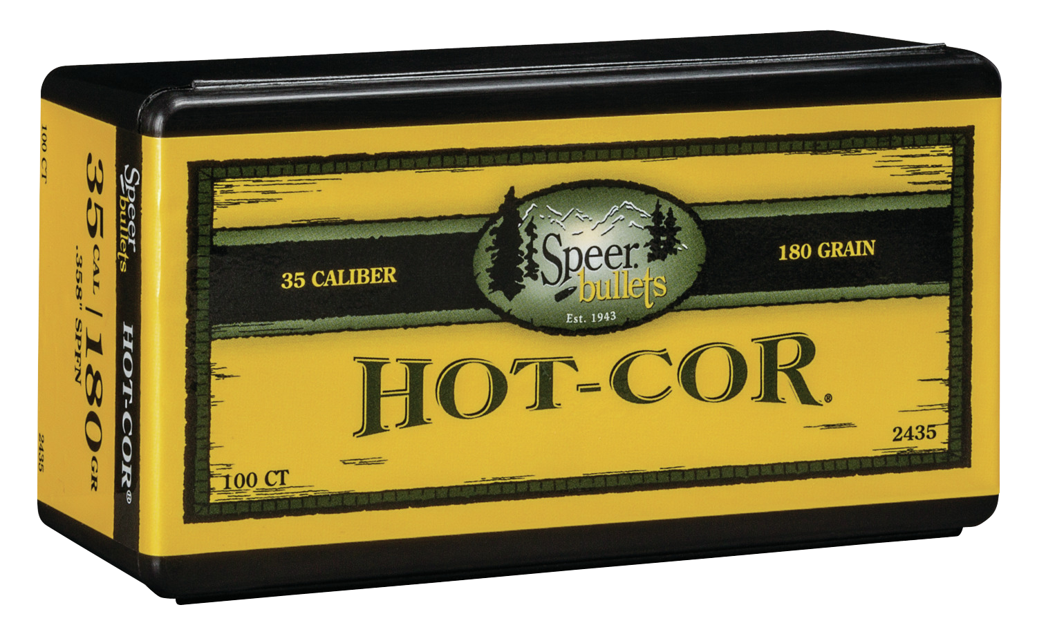 Speer Ammo Hot-cor, Speer 2435      Bull .358 180 Fnsp           100/5