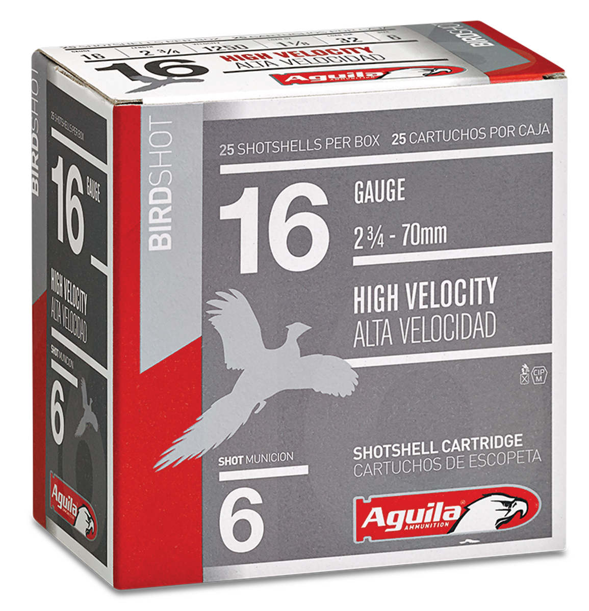 Aguila Hunting, Aguila 1chb1606      16ga Hv 6      11/8     25/10