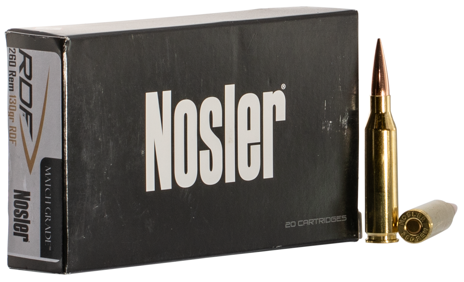 Nosler Match  Grade Rdf, Nos 60138 Match  260      130 Rdf Hpbt       20/10