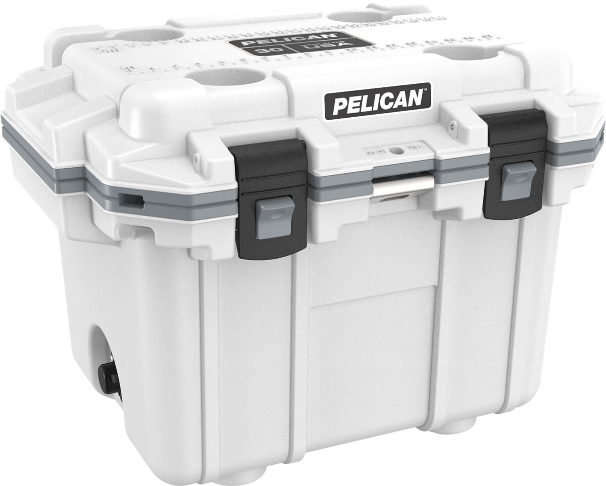 Pelican , Pelican 30q-1-whtgry     30qt Elite Cooler Wht/gry