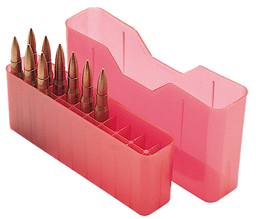 Mtm Slip-top Ammo Box, Mtm J20m29      20rd Rifle Md Base             Red