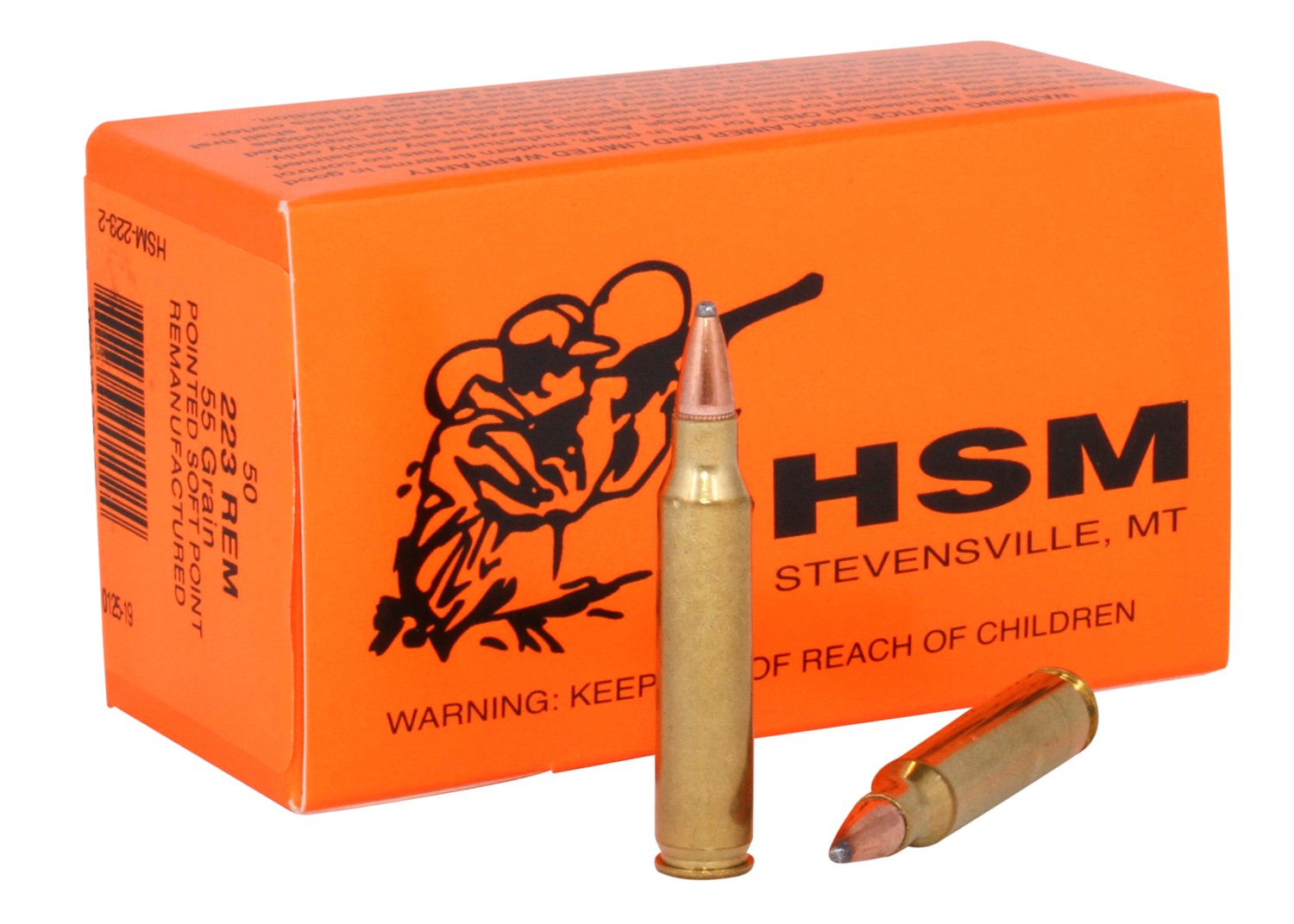 Hsm Varmint, Hsm 2232         223 Rem  55 Sp Wadcut Reman 50/20