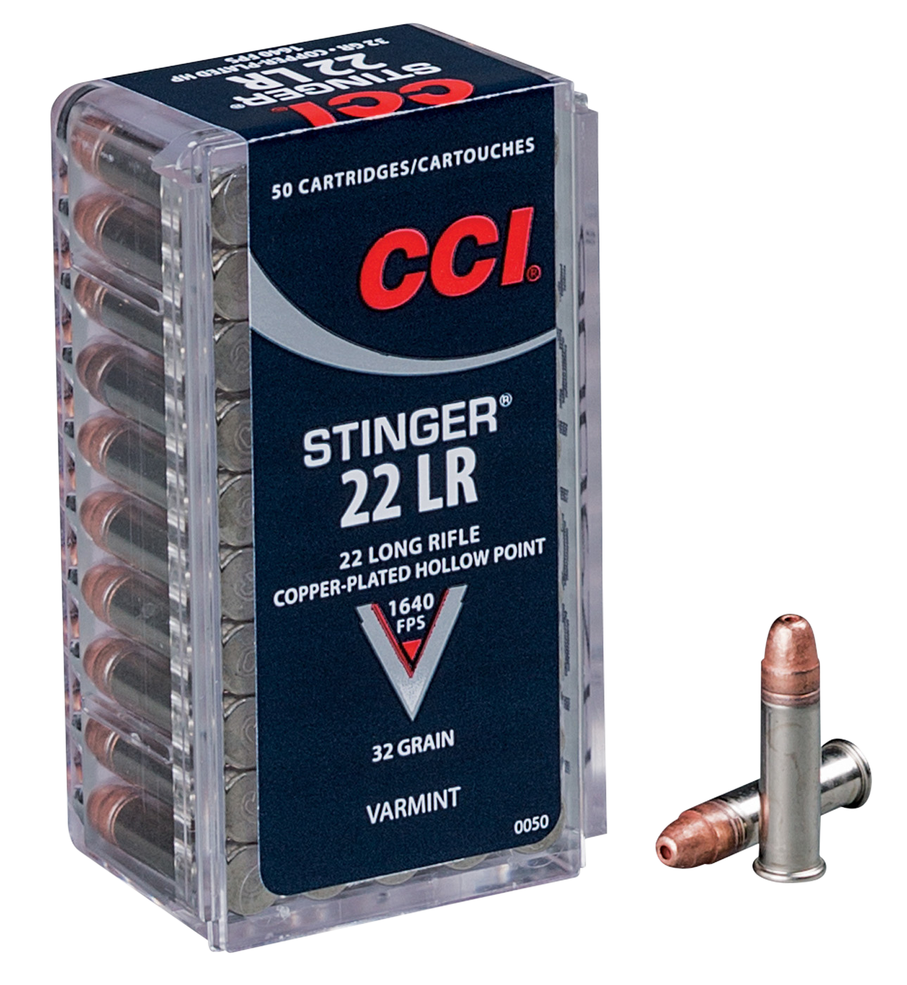 Cci Varmint, Cci 0050  22 Lr Stinger Hp                  50/100