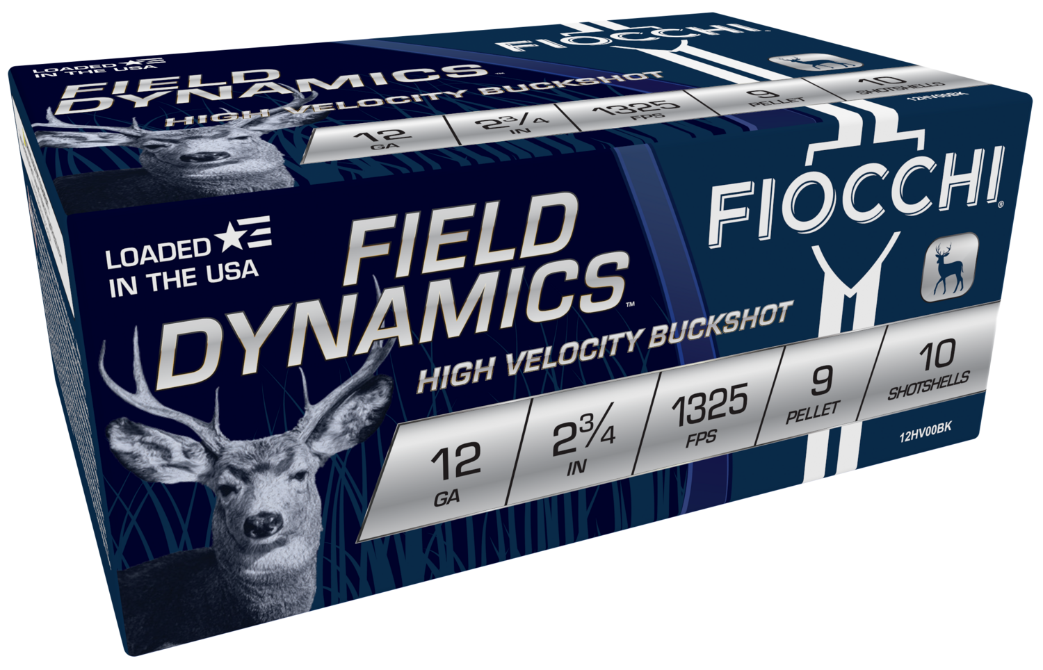 Fiocchi Field Dynamics, Fio 12hv9p    12 2-3/4"9pel Nikpltld #00bk   25/10