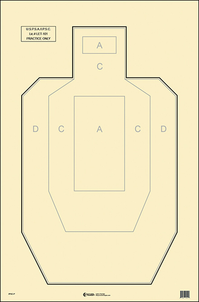 Action Target Inc Competition, Action Ipsc-p-100     Ipsc/uspsa   Target    100bx