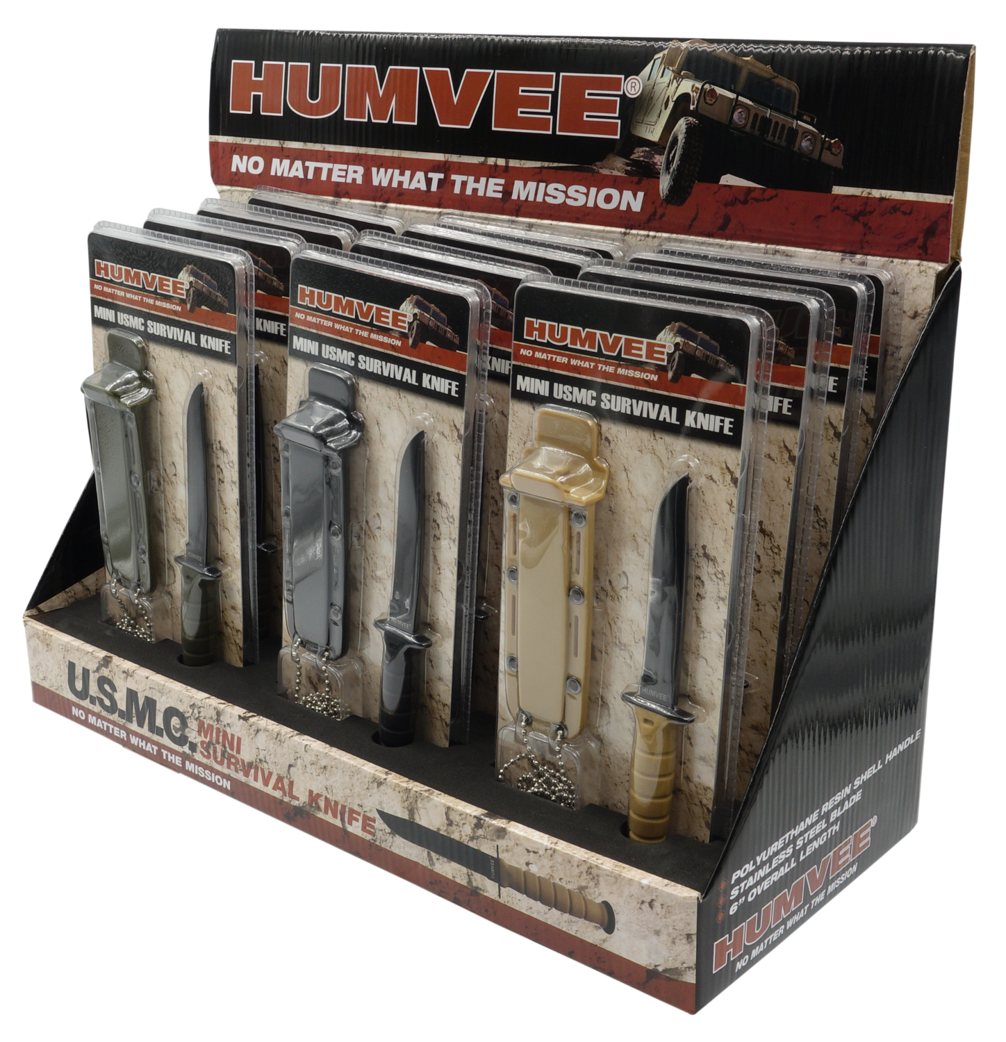 Humvee Accessories Humvee, Camp Hmv-db-usmc  Humvee Combat Neck Knife 12pk