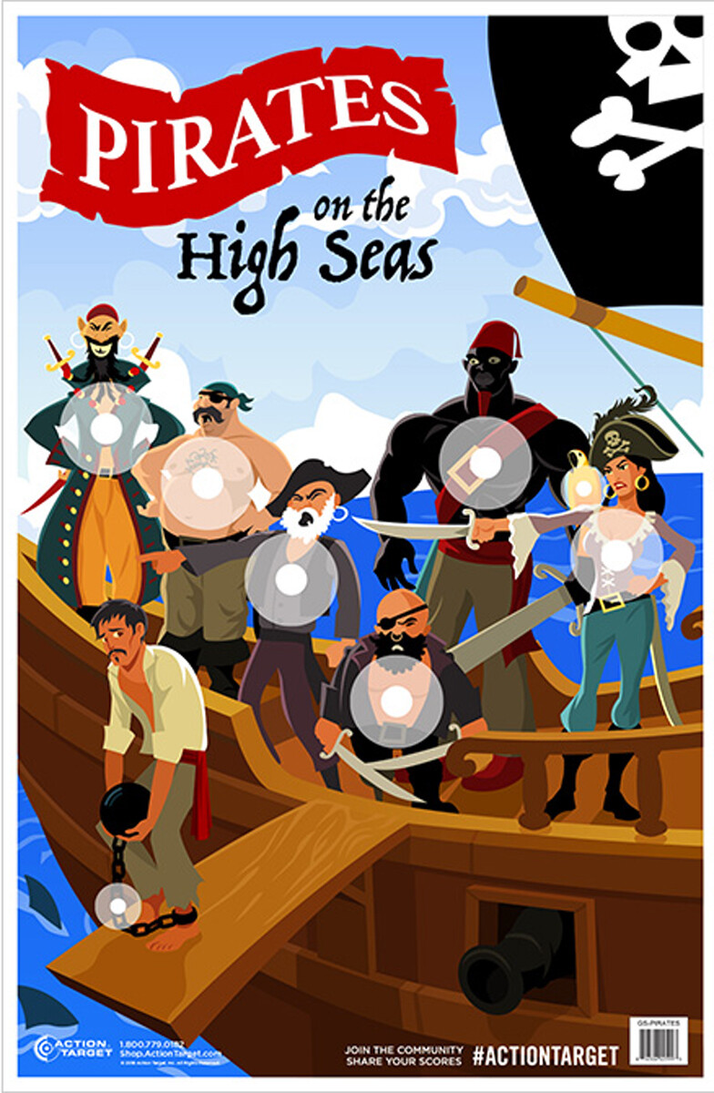 Action Target Inc Entertainment, Action Gspirates100   Pirates                100bx