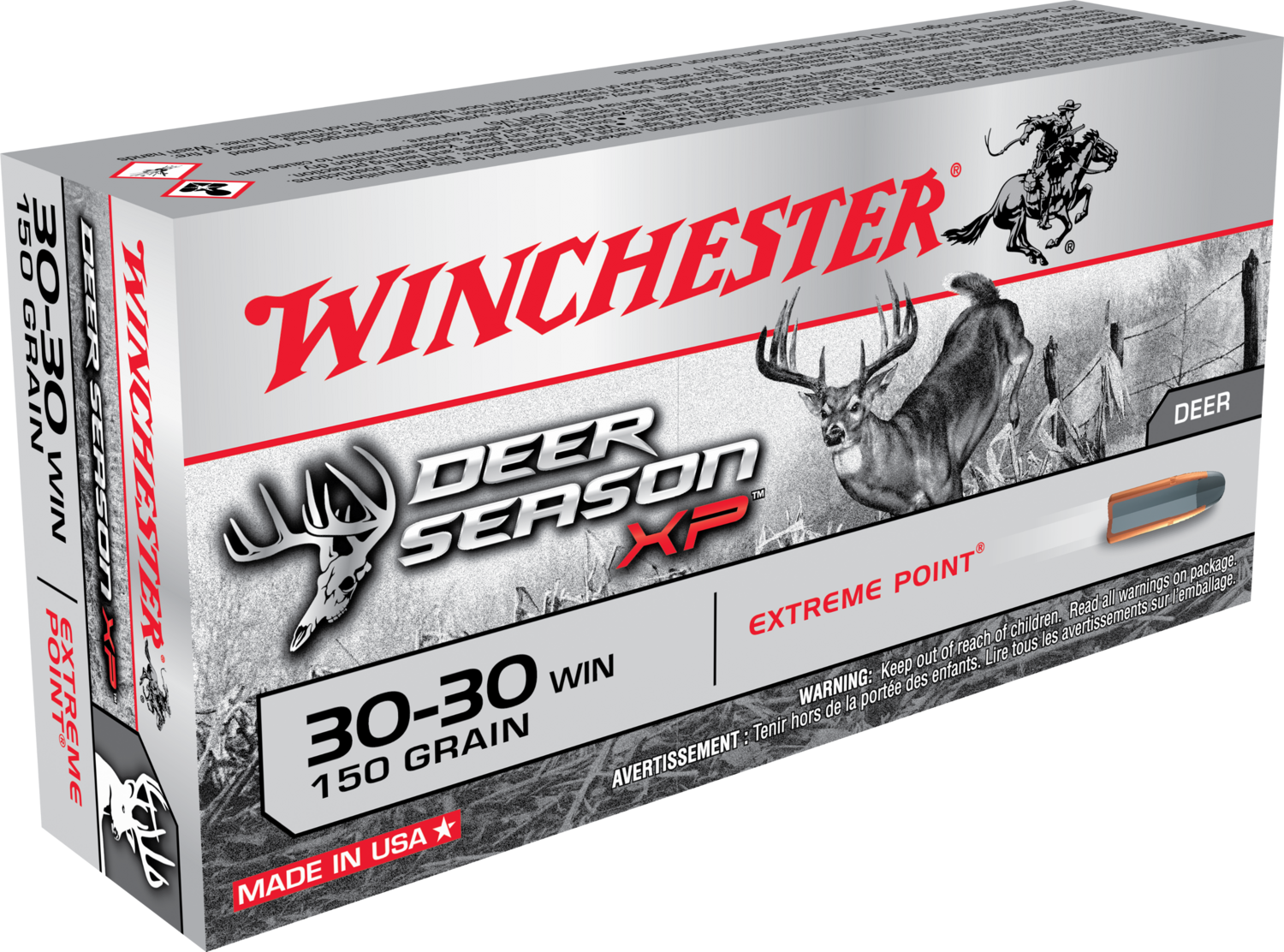 Winchester Ammo Deer Season Xp, Win X3030ds       3030   150ext Deer         20/10