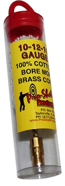Pro-shot Bore Mop, Proshot Mp12       10-12-16 Ga Cotton Mop