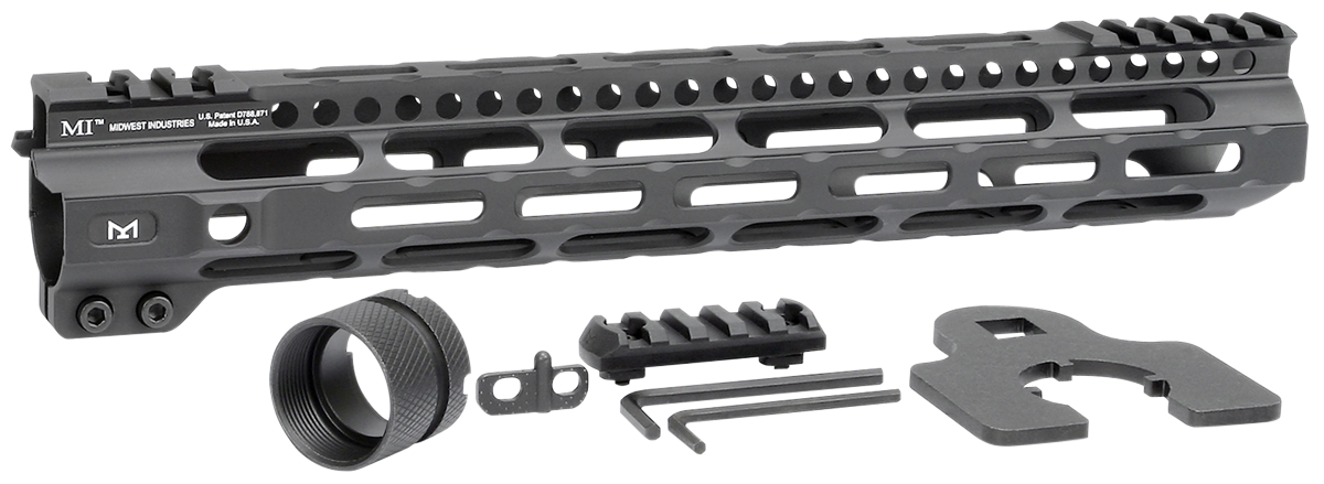 Midwest Industries Inc Combat, Midwest Mi-crlw12.625   Combat Lgwt Mlok Rl   12.6