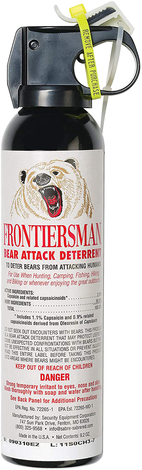 Sabre Frontiersman, Sec Fbad10      9.2oz Bear Spray W/3-n-1 Holster