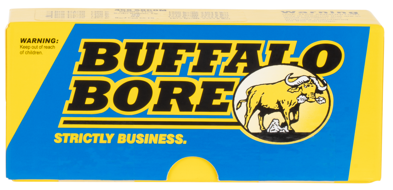 Buffalo Bore Ammunition Hunting & Sniping, Bba 47d/20 458 Socom      400 Jfn            20/12